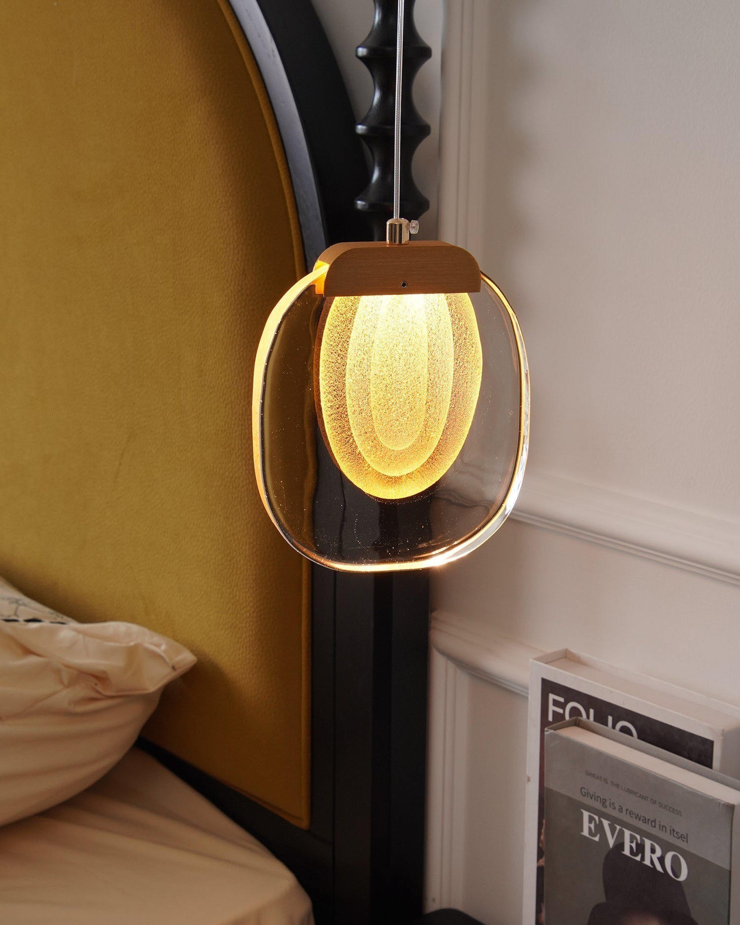 Avesia Minimalist Glass Pendant Light Staircase - Letslighting