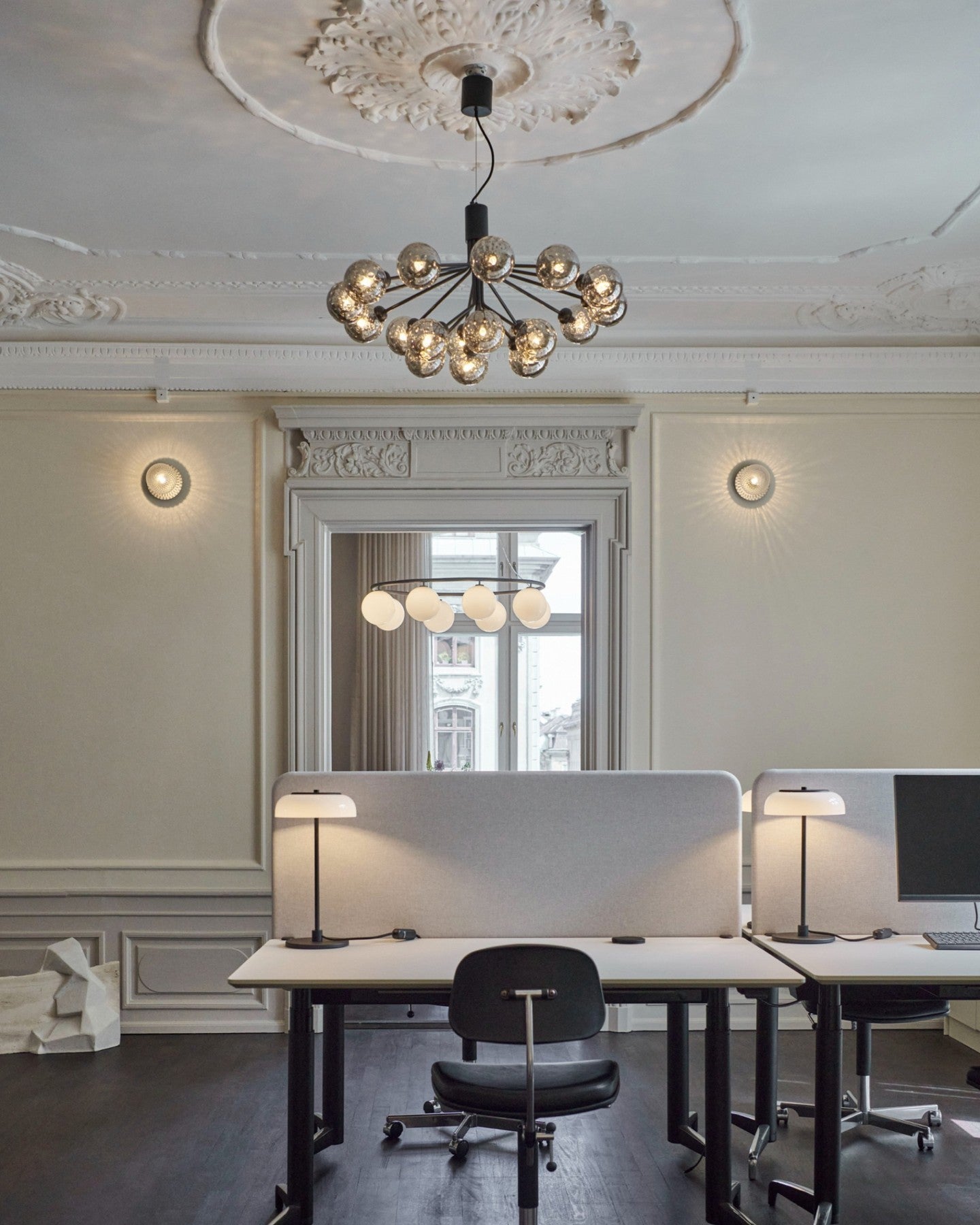 Lustra Pendelleuchte Glaskugel Cluster Messing-Letslighting