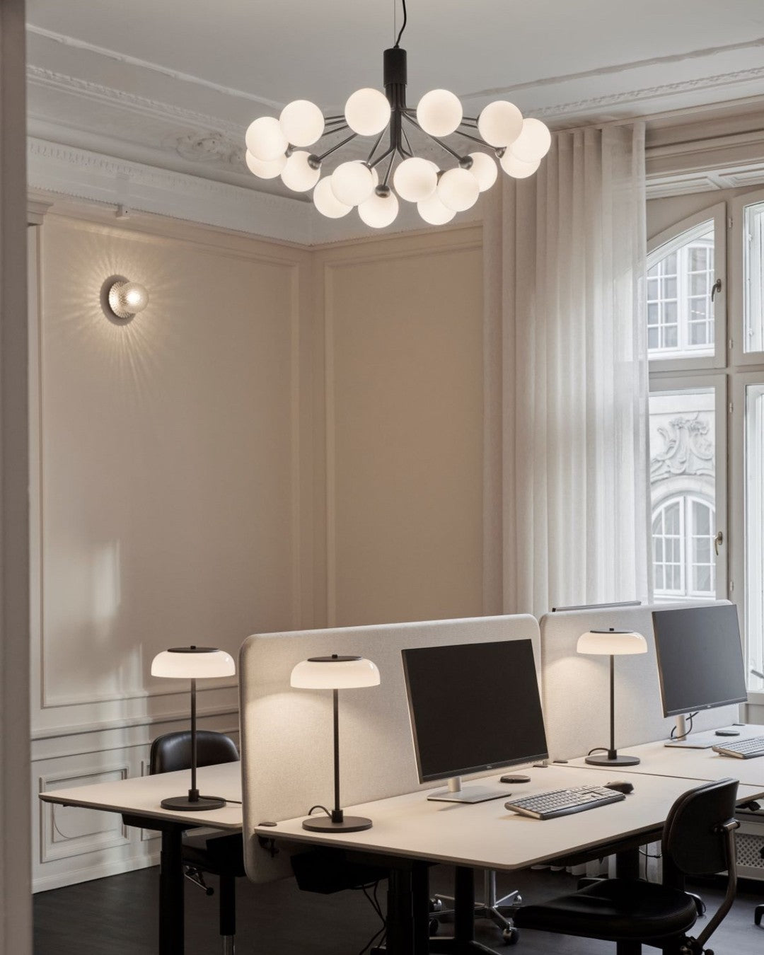 Lustra Pendelleuchte Glaskugel Cluster Messing-Letslighting