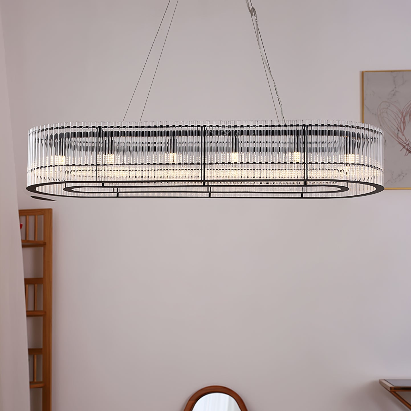 Lustra Pendelleuchte Glasrohr Ring Modern Luxus-Letslighting