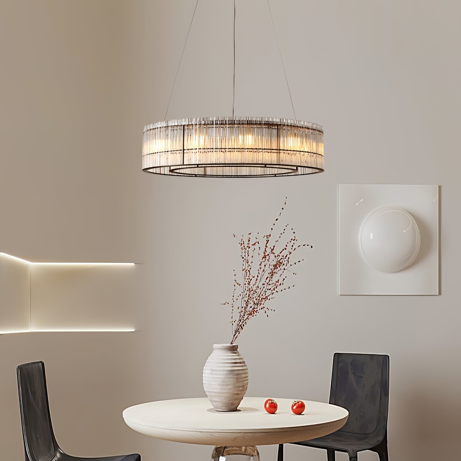 Lustra Pendelleuchte Glasrohr Ring Modern Luxus-Letslighting