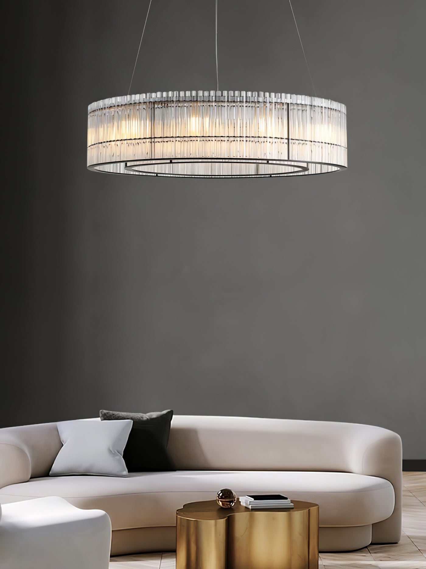 Lustra Pendelleuchte Glasrohr Ring Modern Luxus-Letslighting