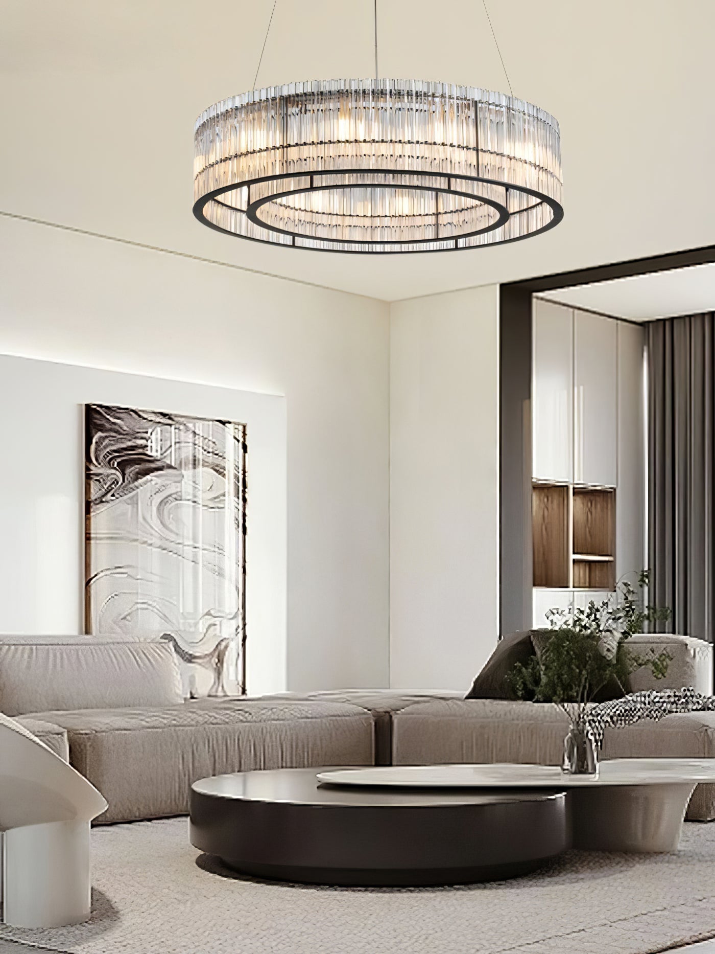 Lustra Pendelleuchte Glasrohr Ring Modern Luxus-Letslighting