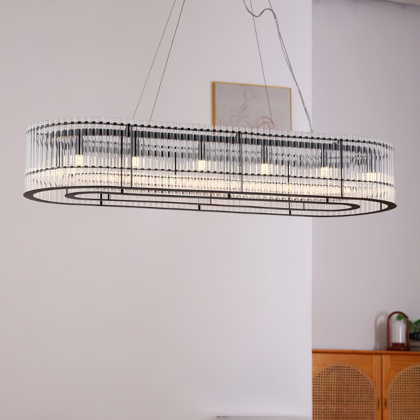 Lustra Pendelleuchte Glasrohr Ring Modern Luxus-Letslighting