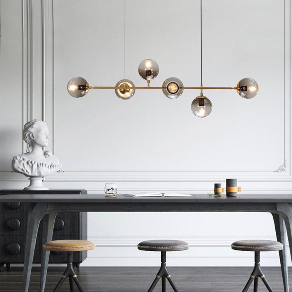 Lustra Pendelleuchte Orb Messing Glas-Letslighting