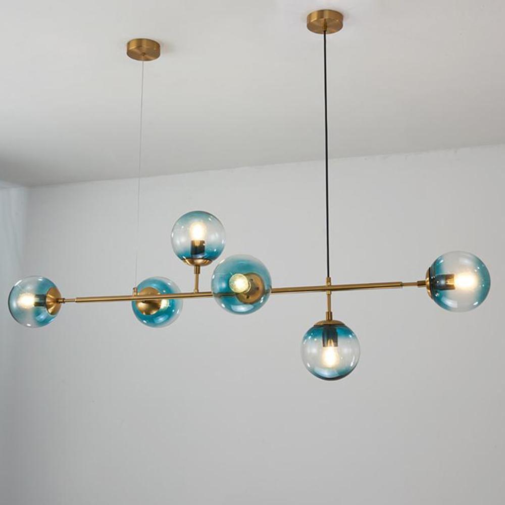 Lustra Pendelleuchte Orb Messing Glas-Letslighting