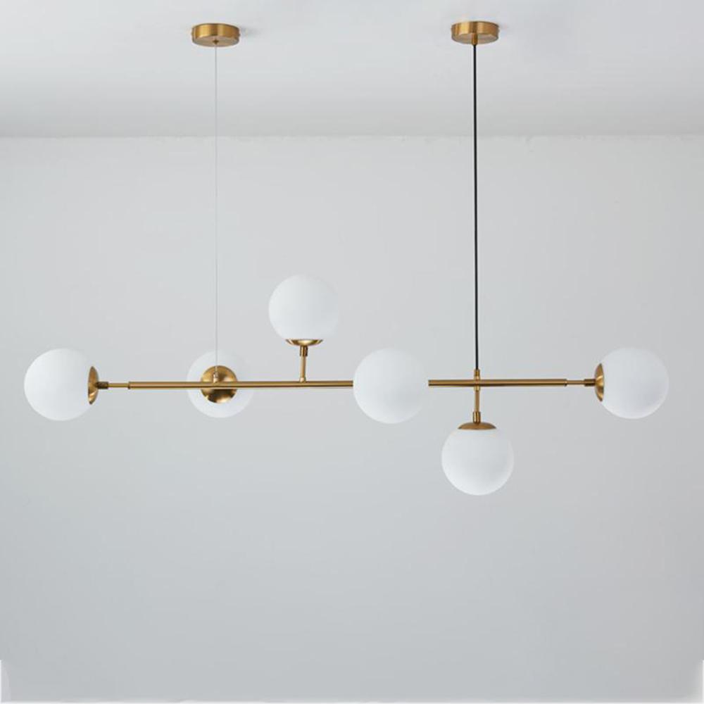 Lustra Pendelleuchte Orb Messing Glas-Letslighting
