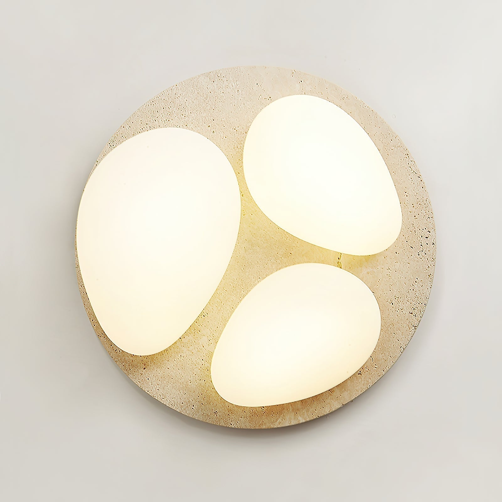 Lylaeen Modern Minimalist Travertine Plastic Ceiling Lamp - Letslighting