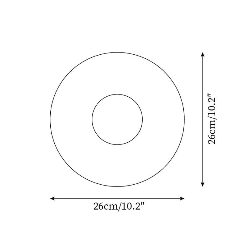 Wall Lamp Textured Ceramic Disc Wood Accent Modern Entryways - Letslighting