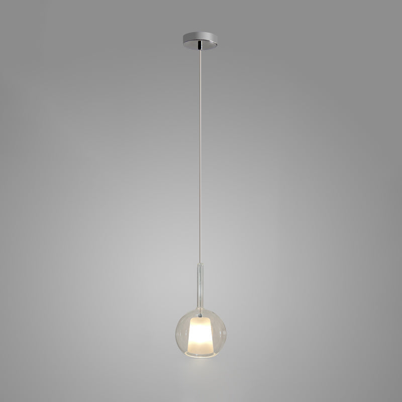 Lustra Pendelleuchte Rauchglas Rund-Letslighting