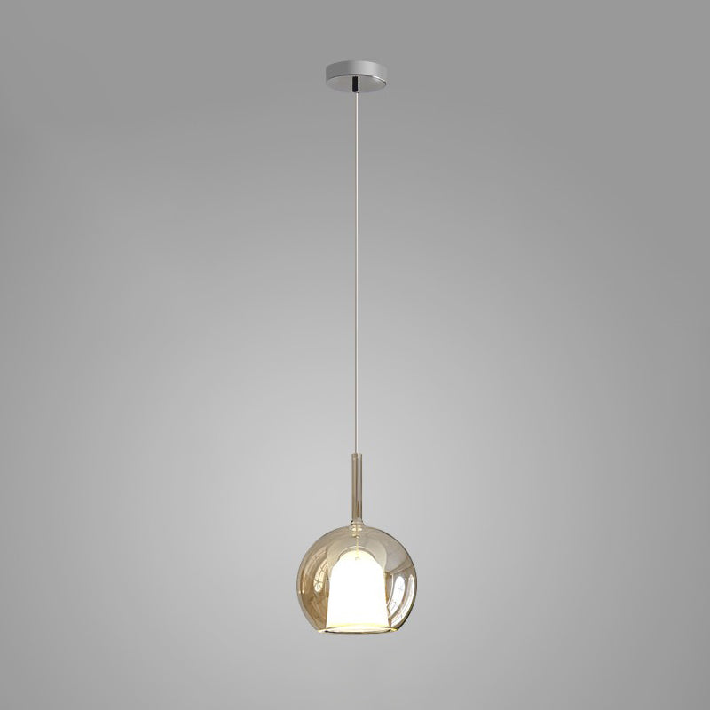 Lustra Pendelleuchte Rauchglas Rund-Letslighting