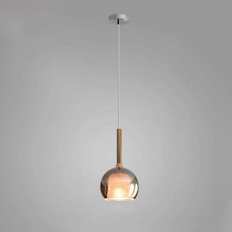 Lustra Pendelleuchte Rauchglas Rund-Letslighting