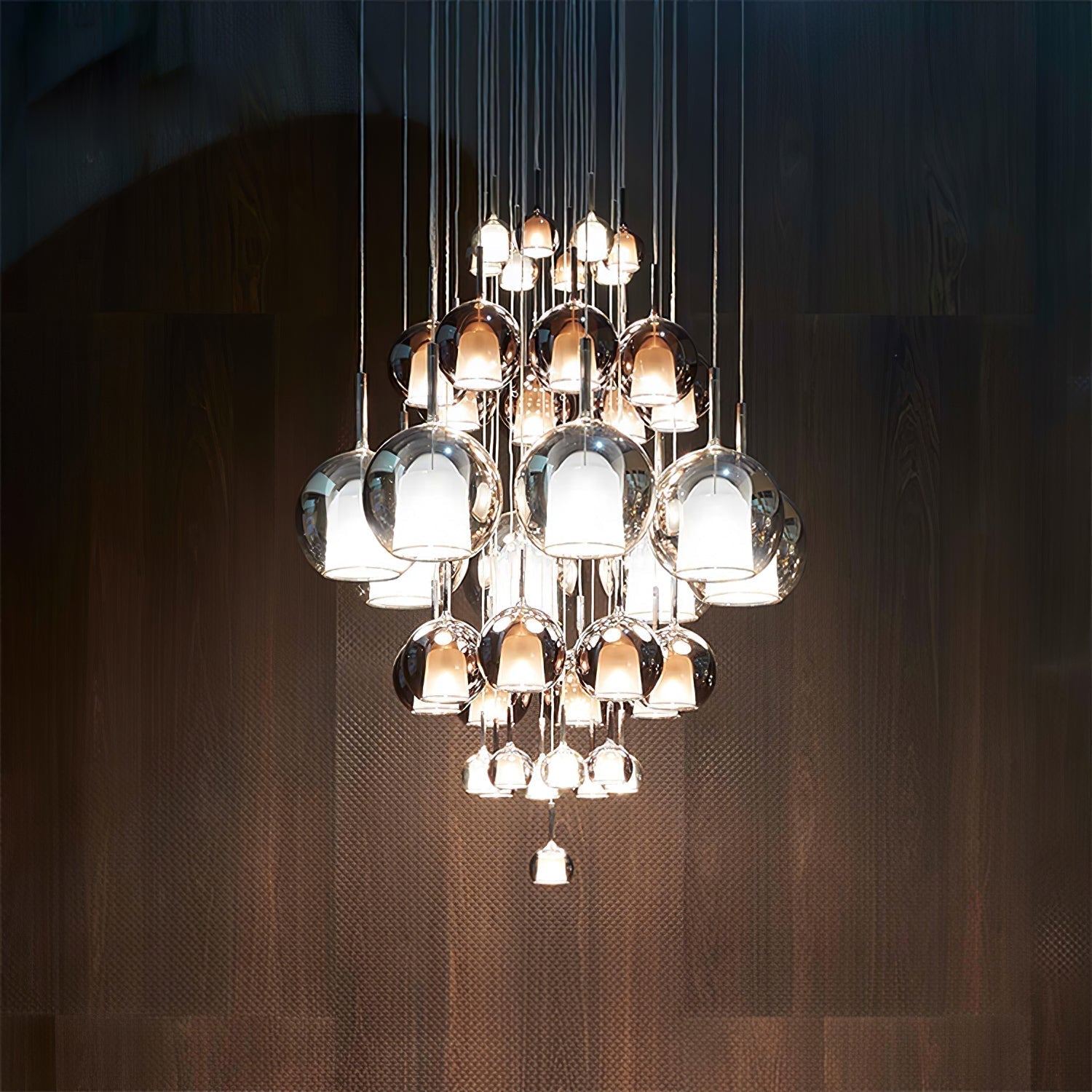 Lustra Pendelleuchte Rauchglas Rund-Letslighting