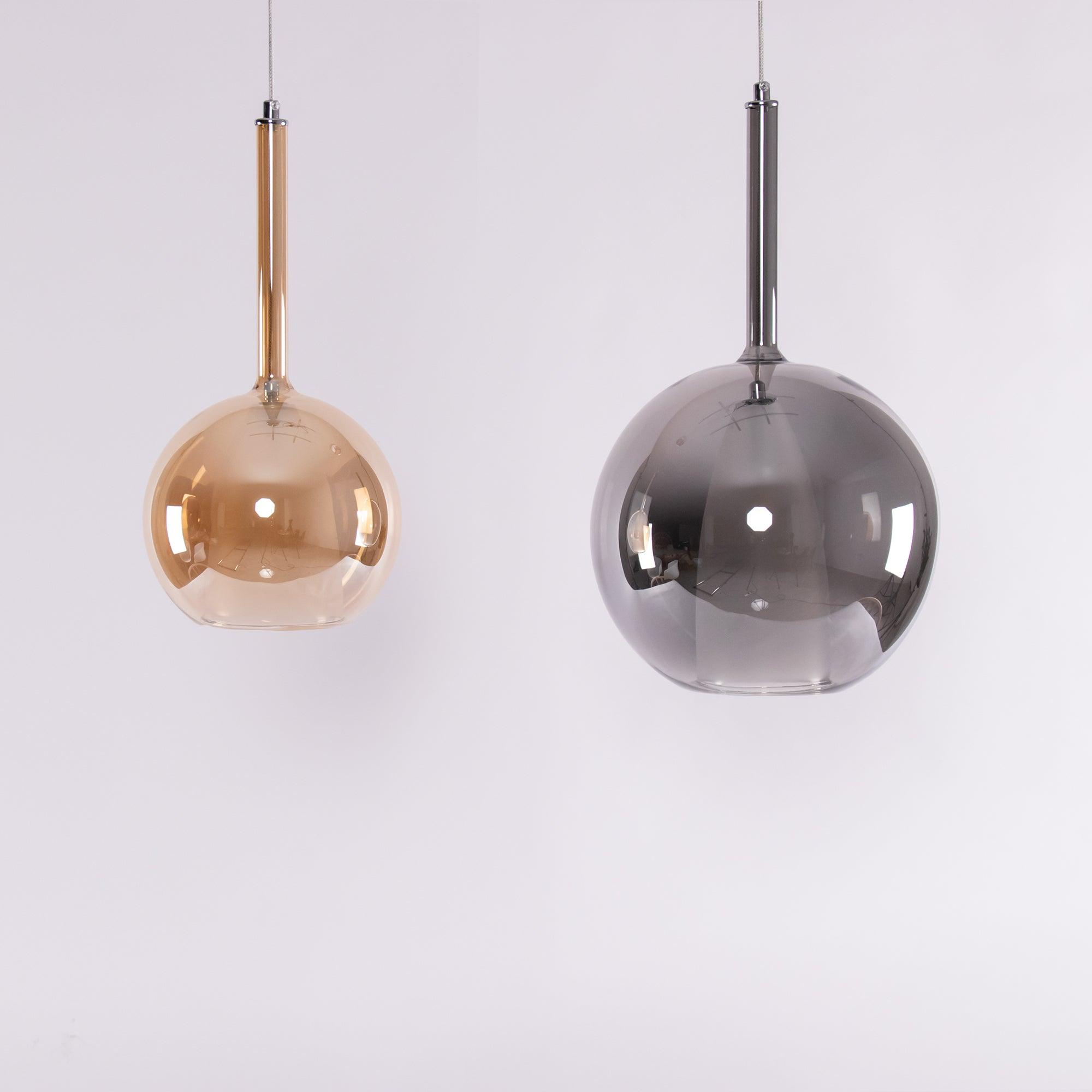 Lustra Pendelleuchte Rauchglas Rund-Letslighting