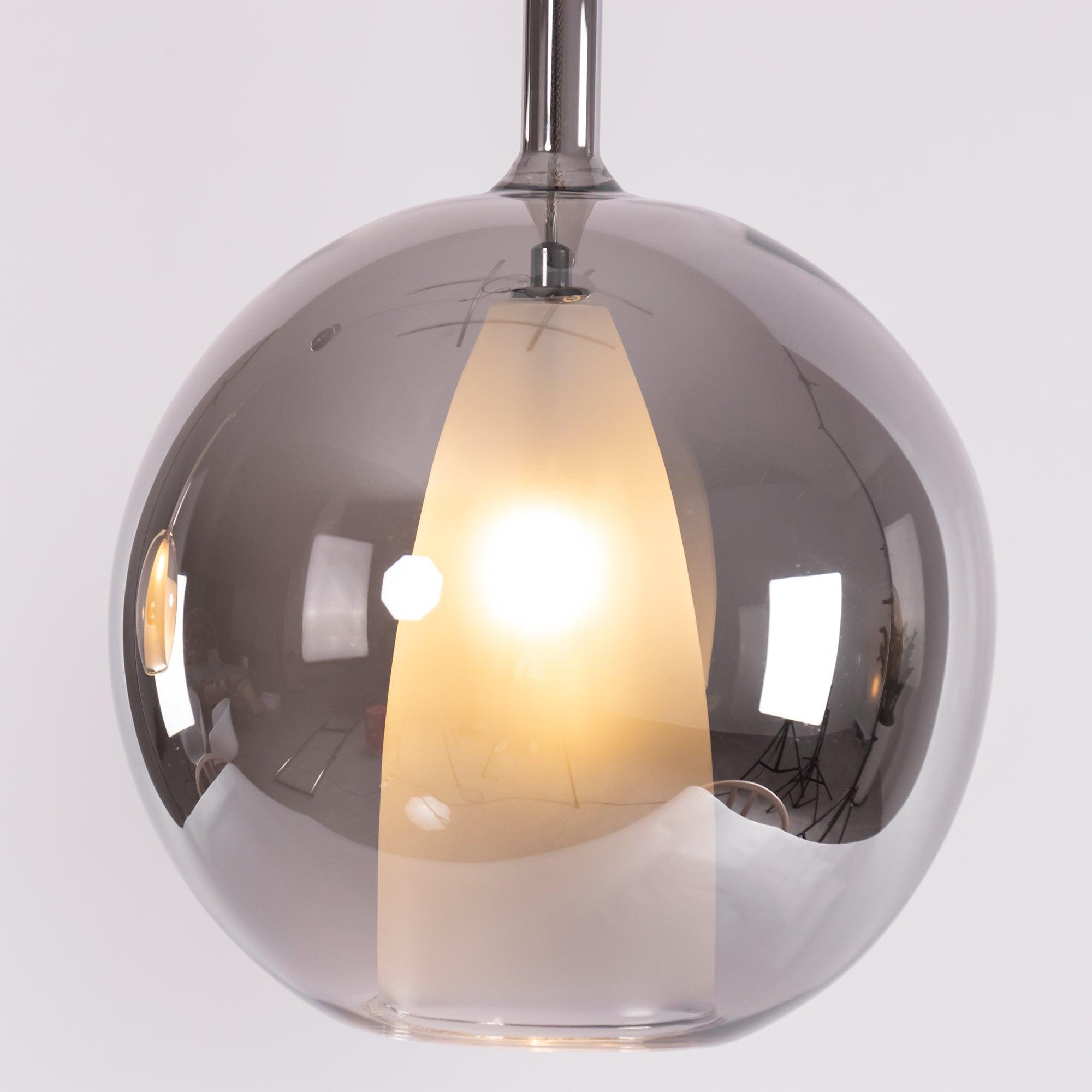 Lustra Pendelleuchte Rauchglas Rund-Letslighting