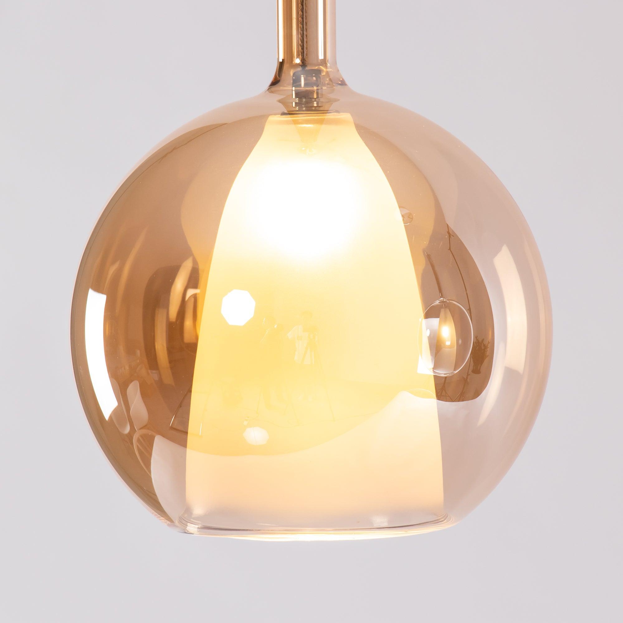 Lustra Pendelleuchte Rauchglas Rund-Letslighting
