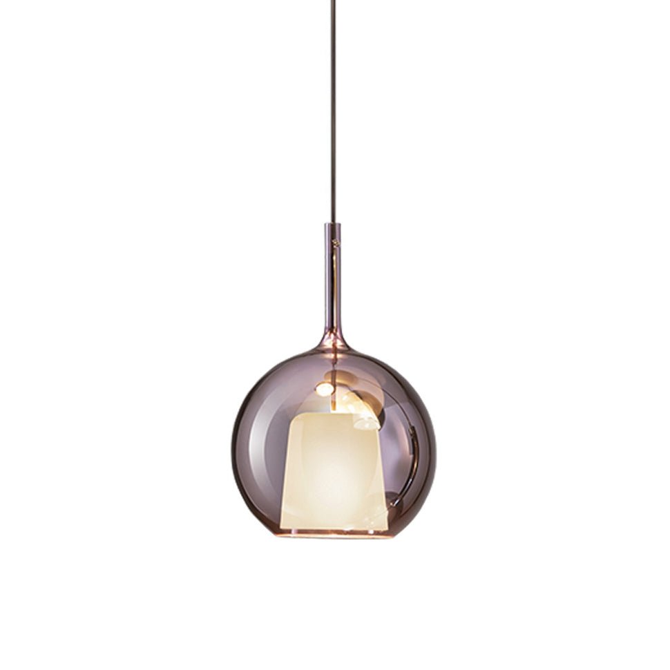 Lustra Pendelleuchte Rauchglas Rund-Letslighting