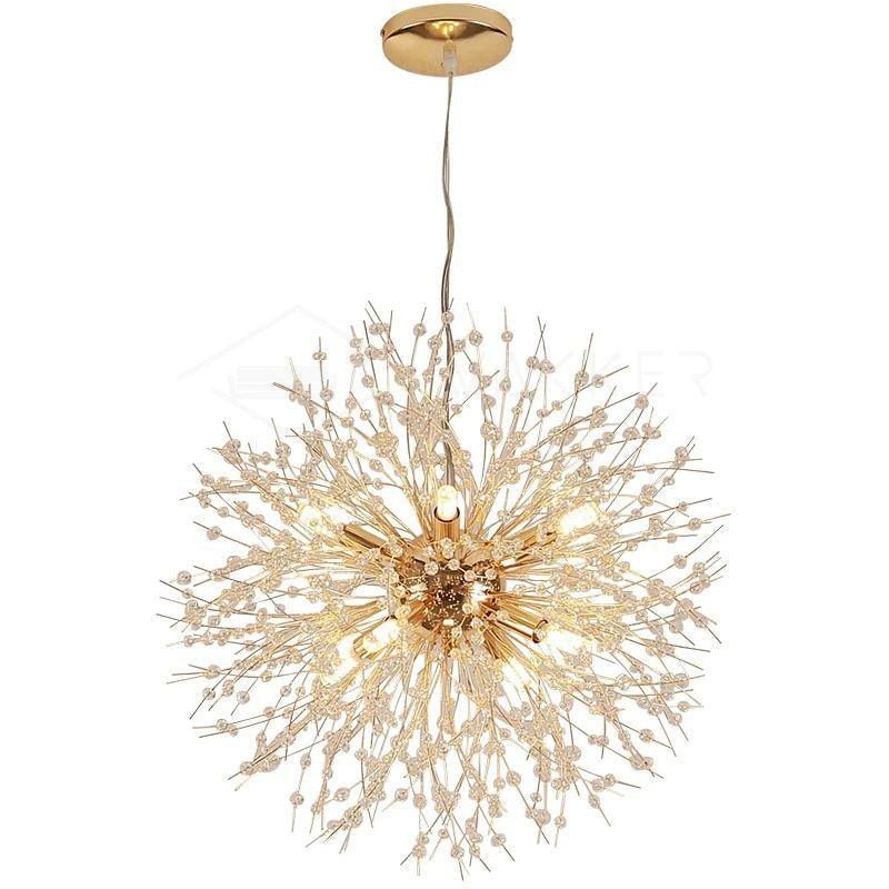 Lustra Chandelier Crystal Dandelion with Crystals-Letslighting