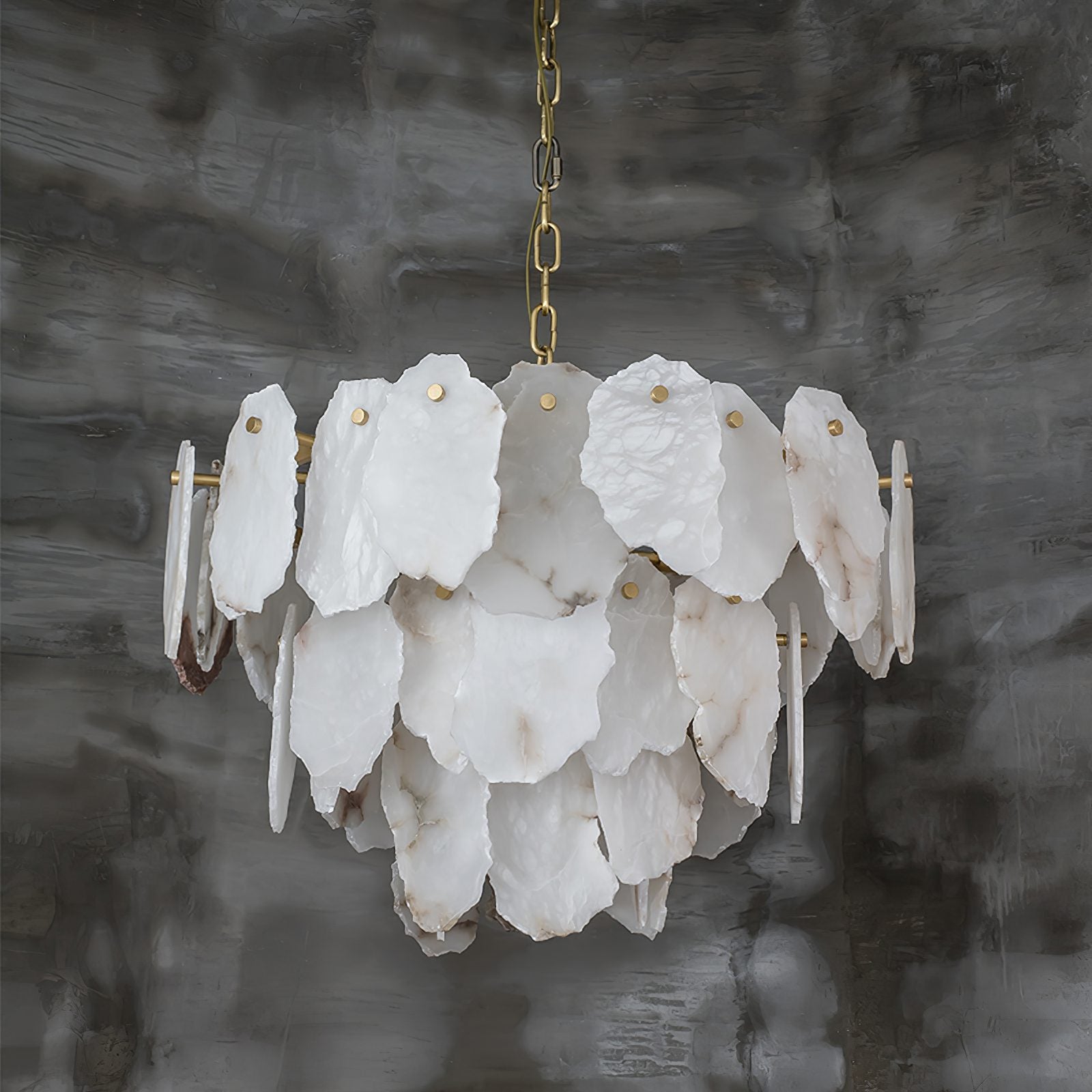 Gloire Individual Creativity Brass Alabaster Chandelier - Letslighting