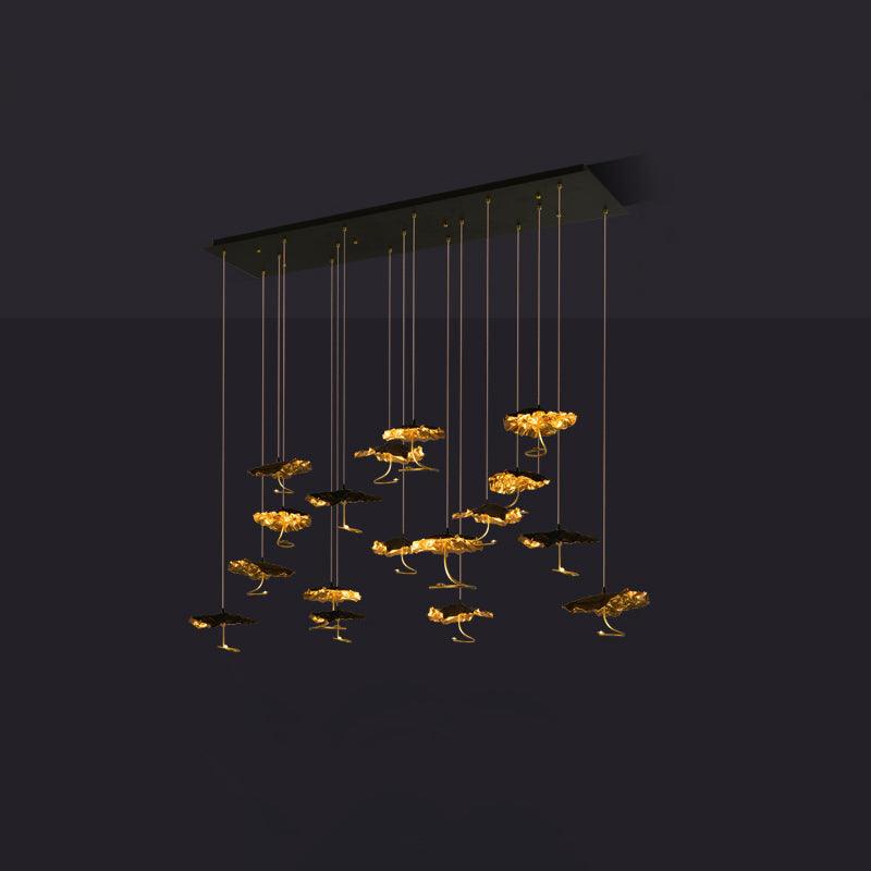Aureate Cluster-Kronleuchter aus Messing Cloud-Letslighting