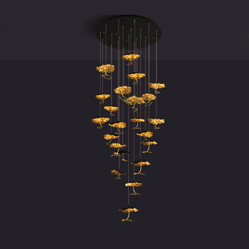Aureate Cluster-Kronleuchter aus Messing Cloud-Letslighting