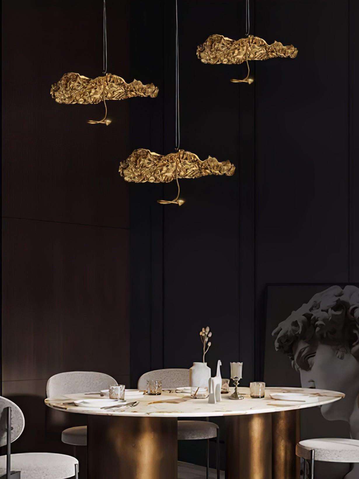 Aureate Cluster-Kronleuchter aus Messing Cloud-Letslighting