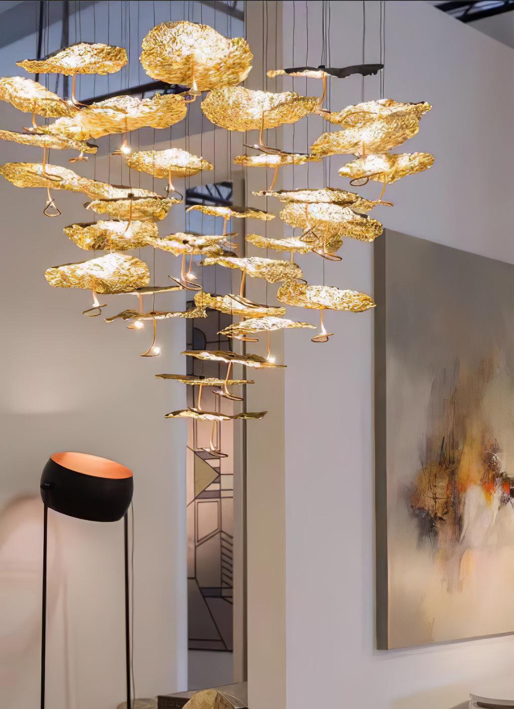 Aureate Cluster-Kronleuchter aus Messing Cloud-Letslighting