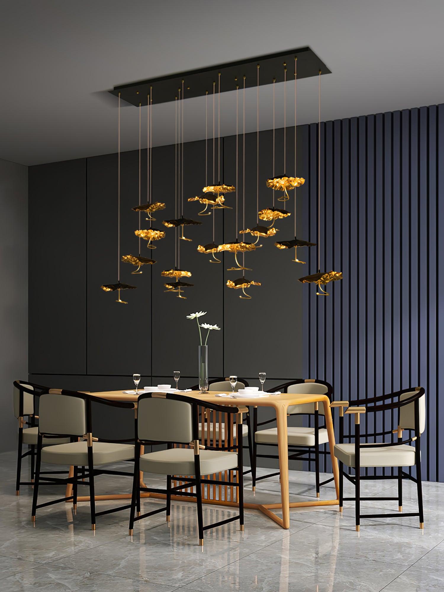 Aureate Cluster-Kronleuchter aus Messing Cloud-Letslighting