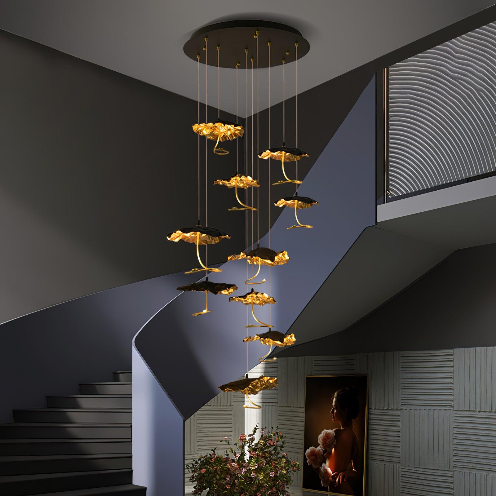 Aureate Cluster-Kronleuchter aus Messing Cloud-Letslighting
