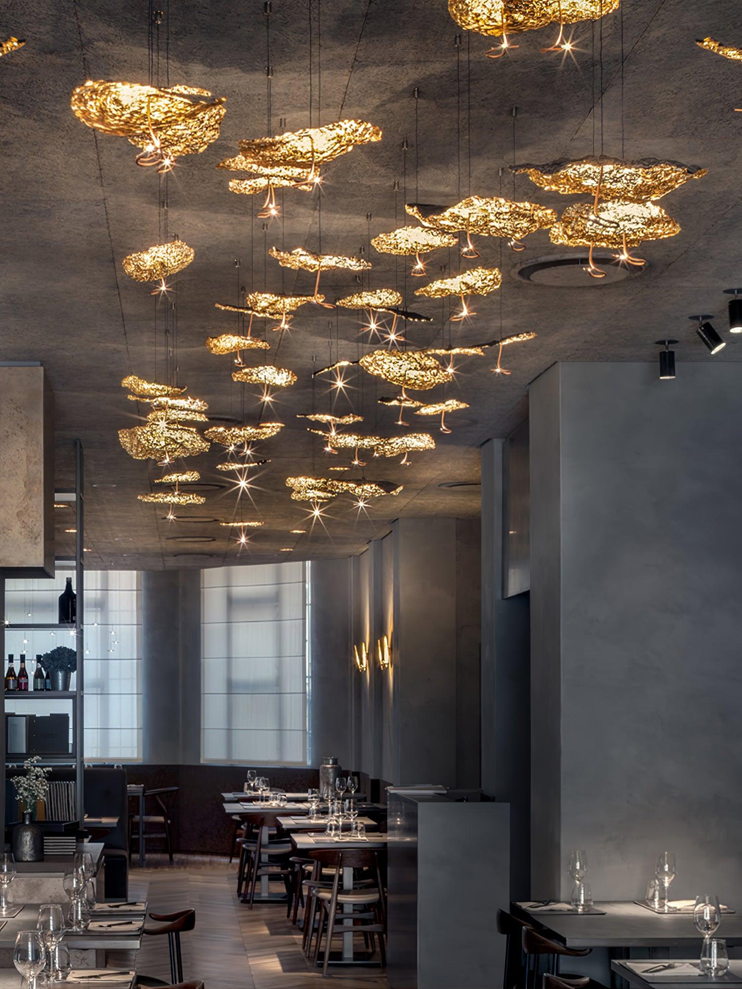 Aureate Cluster-Kronleuchter aus Messing Cloud-Letslighting