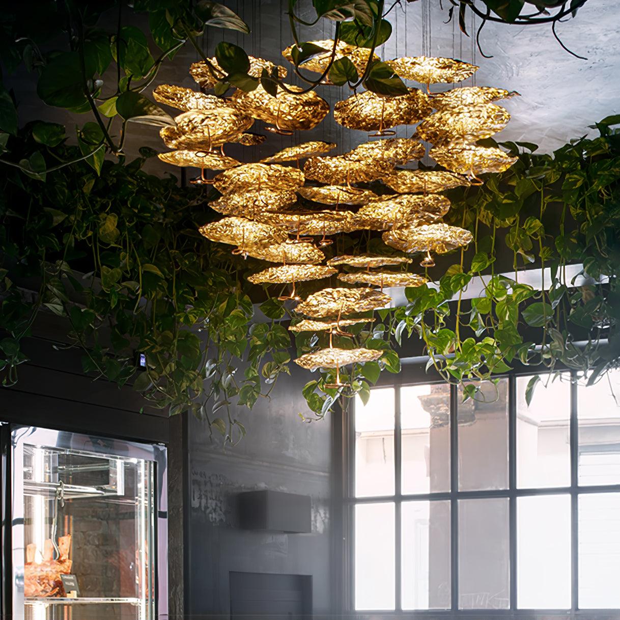 Aureate Cluster-Kronleuchter aus Messing Cloud-Letslighting