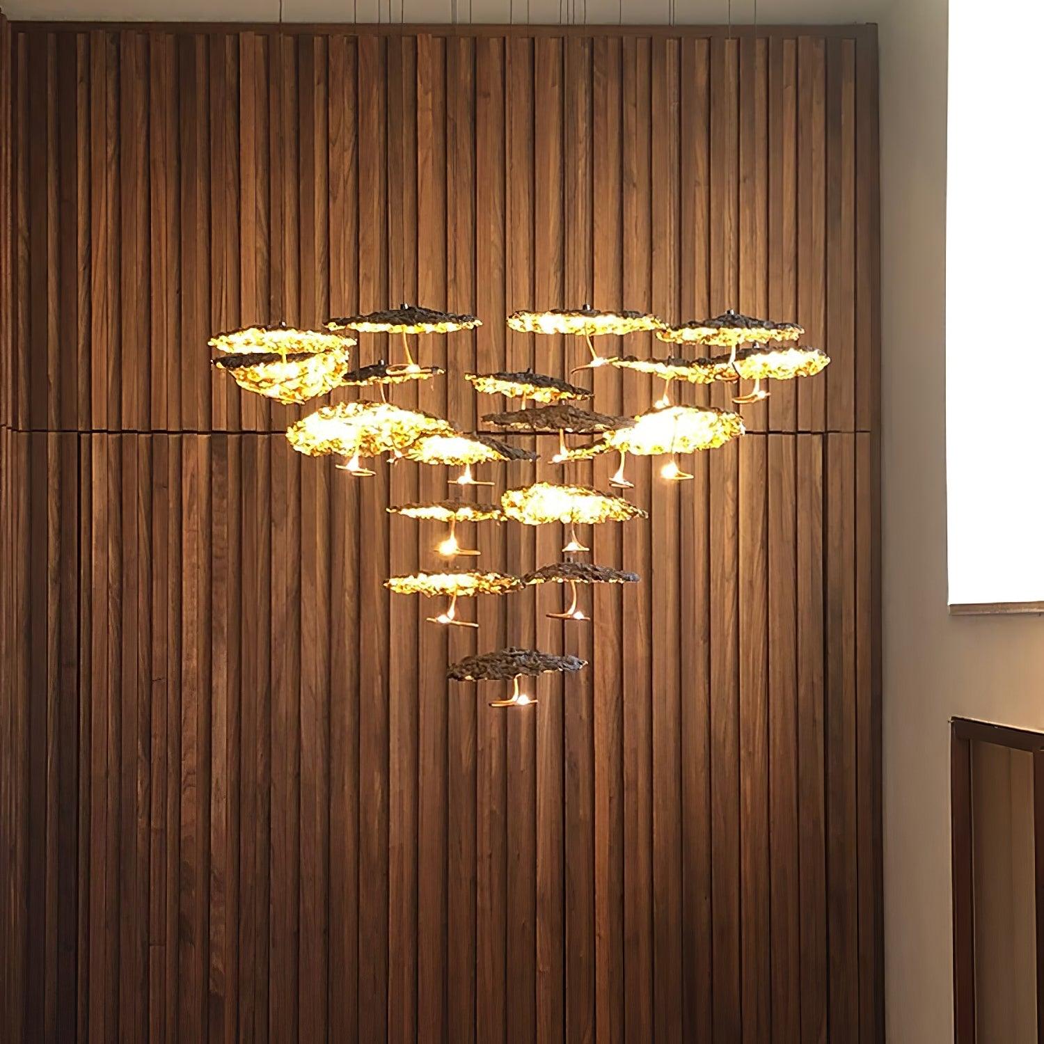 Aureate Cluster-Kronleuchter aus Messing Cloud-Letslighting