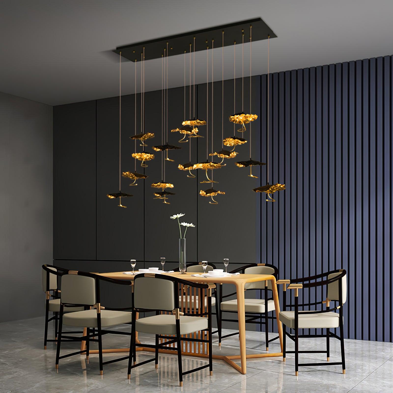 Aureate Cluster-Kronleuchter aus Messing Cloud-Letslighting