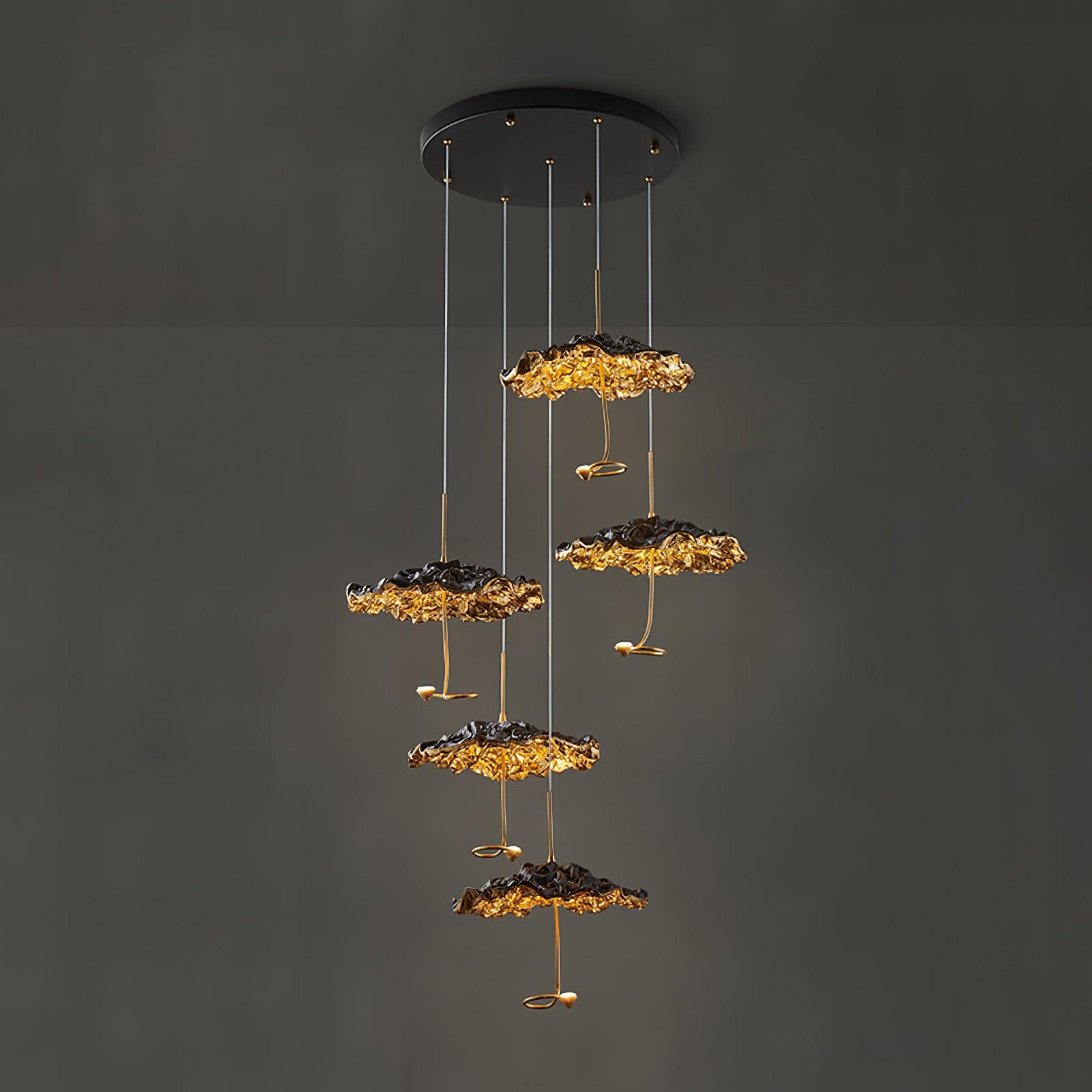 Aureate Cluster-Kronleuchter aus Messing Cloud-Letslighting