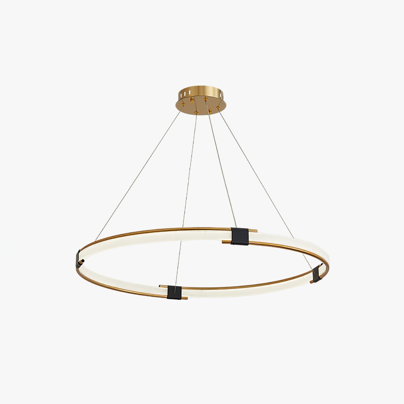 Lustra Kronleuchter Gold Ring LED Halo Modern-Letslighting