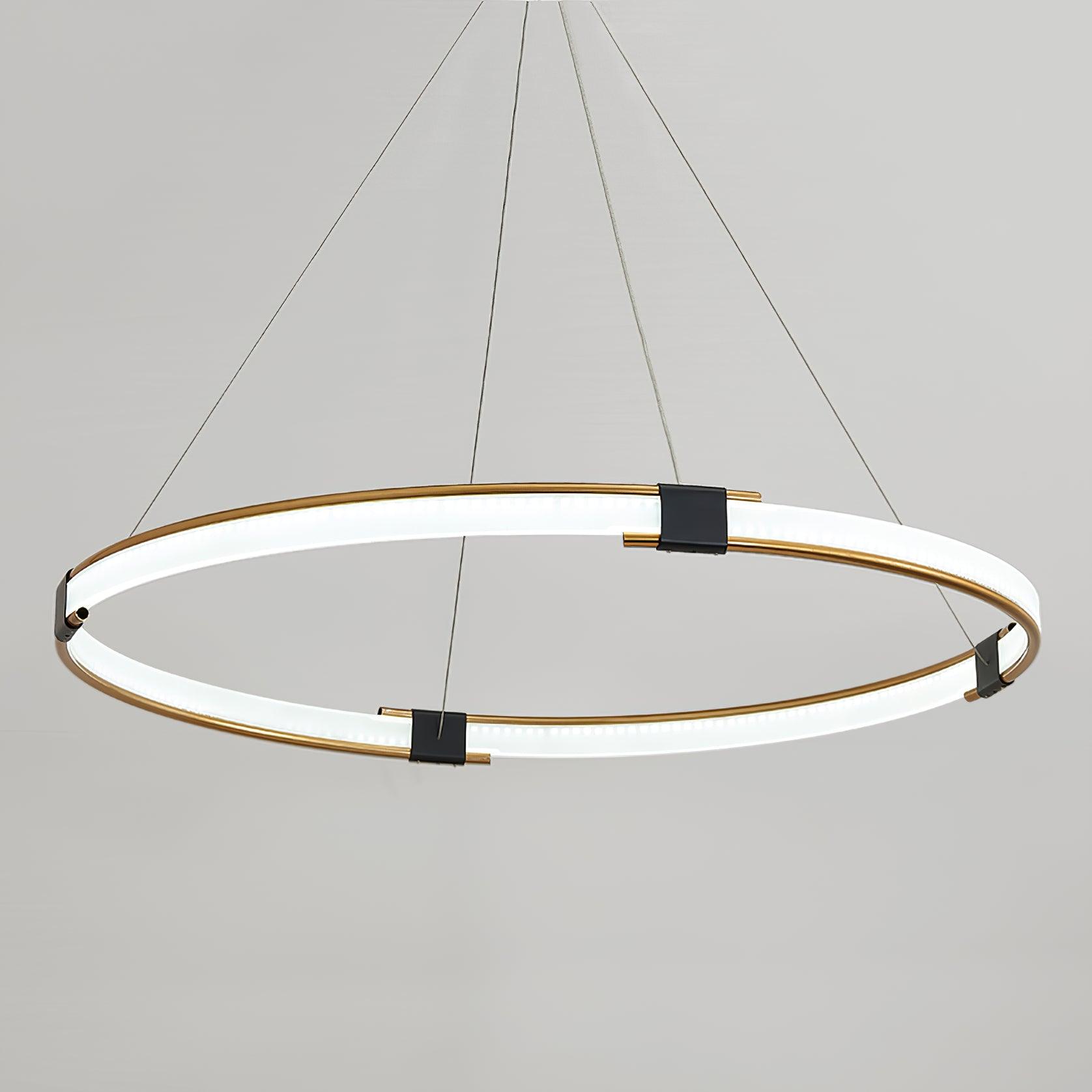 Lustra Kronleuchter Gold Ring LED Halo Modern-Letslighting