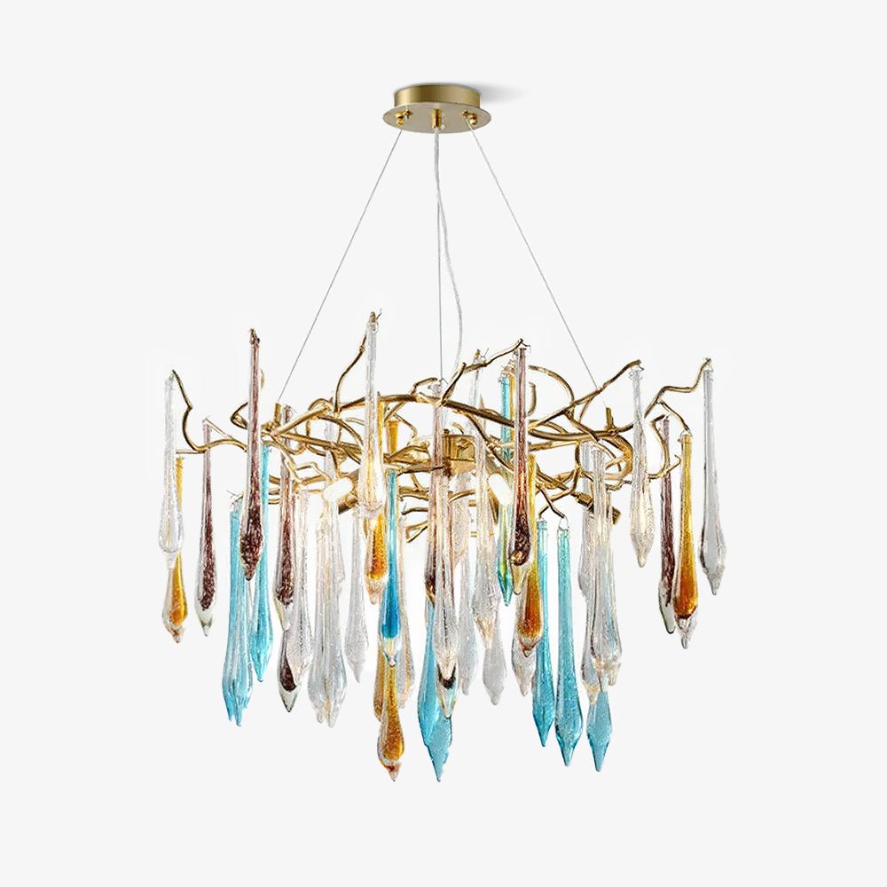 Aurora Kronleuchter Tropfenglas Luxe-Letslighting