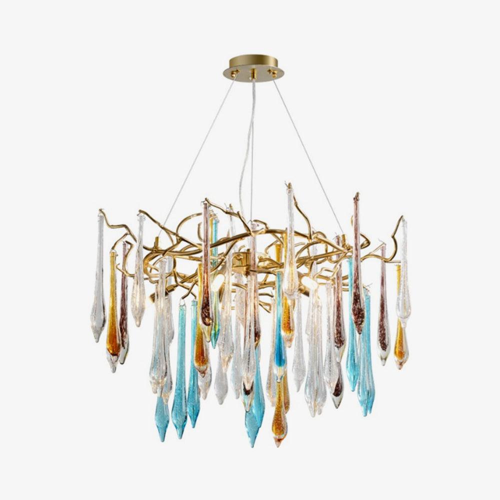 Aurora Kronleuchter Tropfenglas Luxe-Letslighting