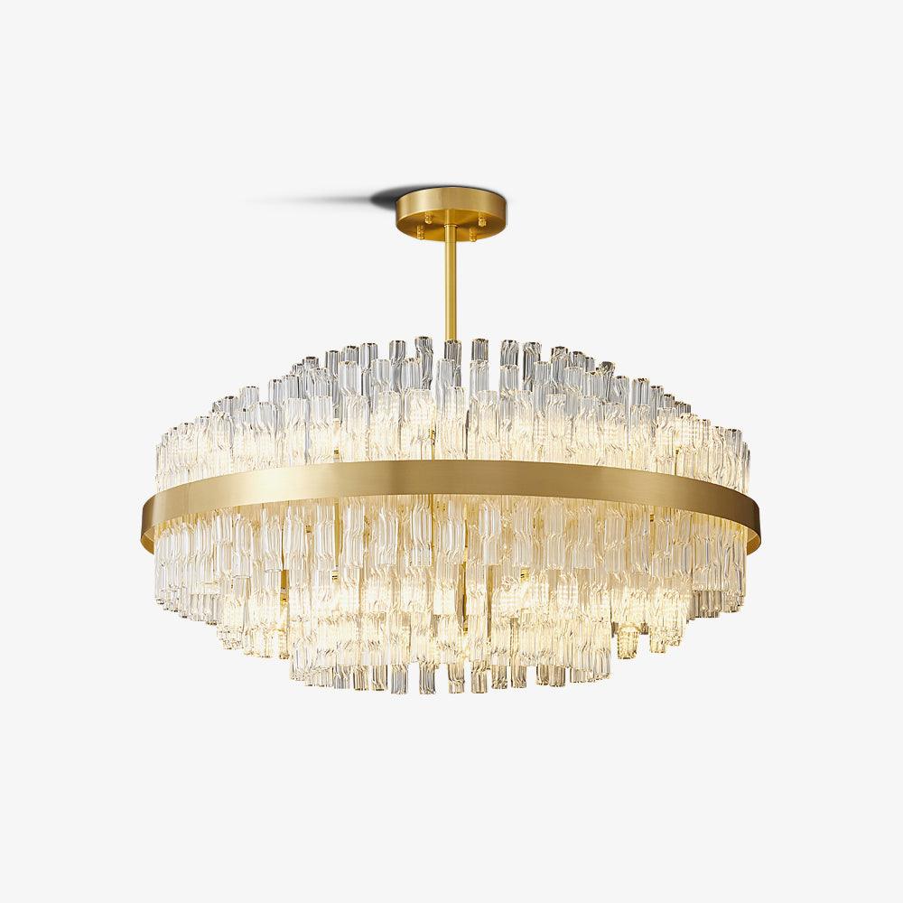 Lustra Kronleuchter Gold Klar Stab Elegant-Letslighting
