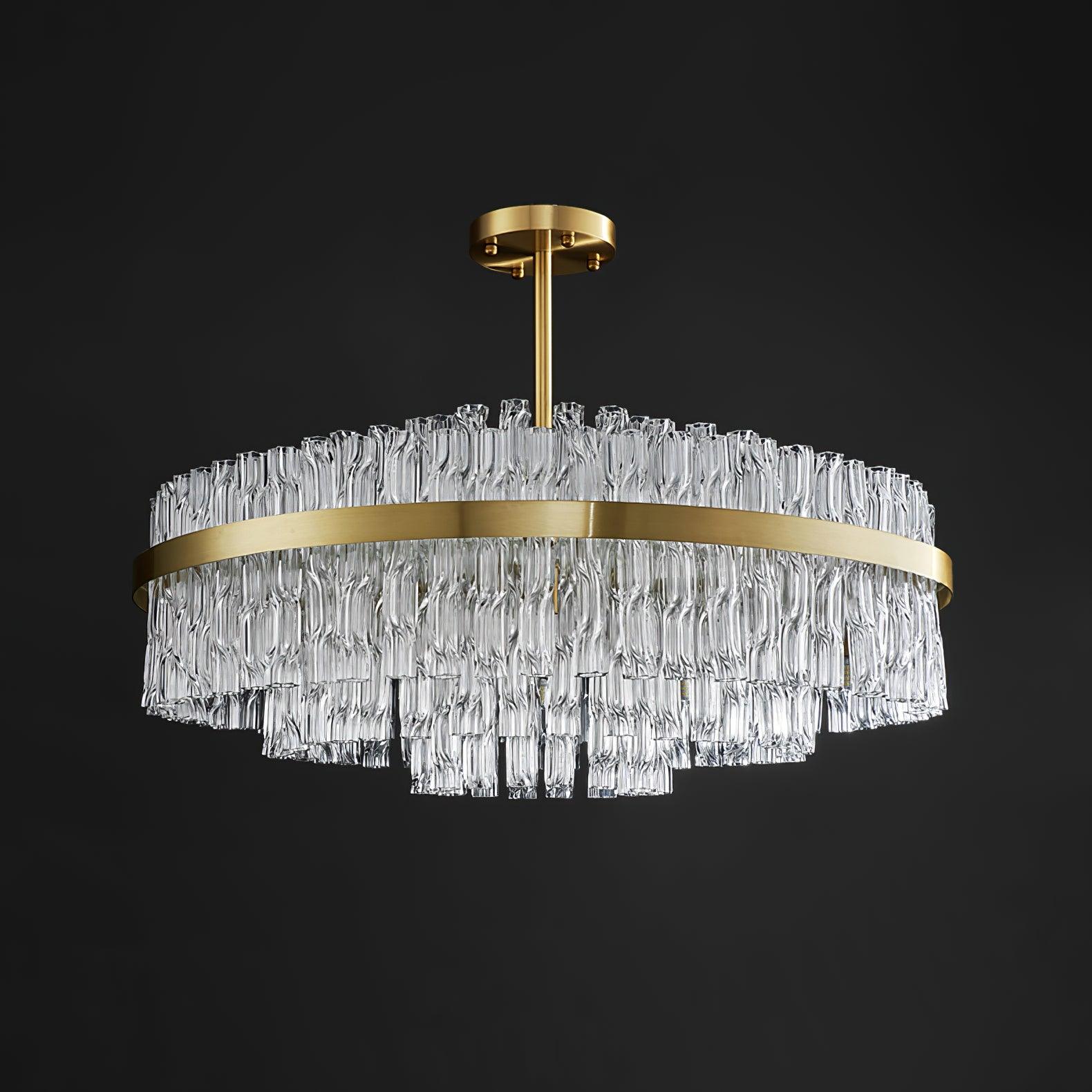 Lustra Kronleuchter Gold Klar Stab Elegant-Letslighting