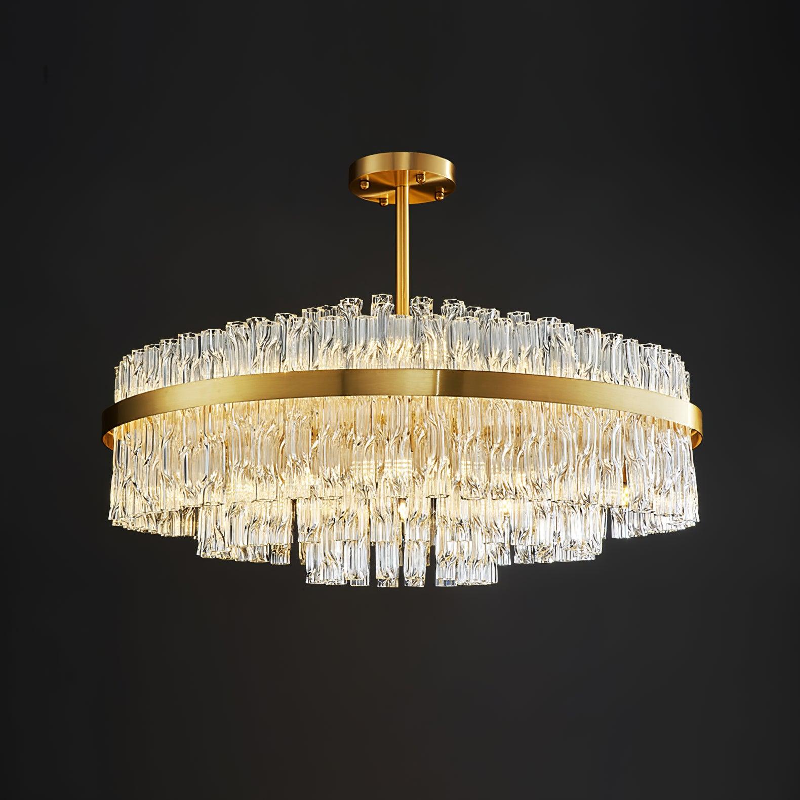 Lustra Kronleuchter Gold Klar Stab Elegant-Letslighting