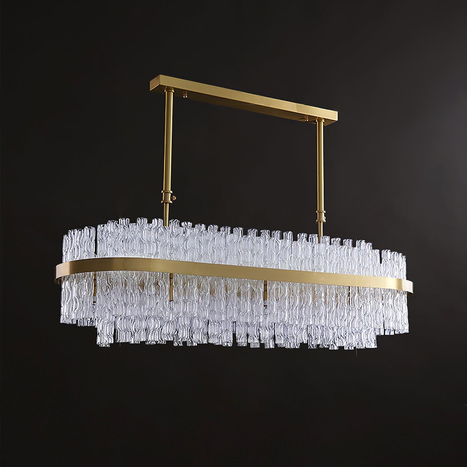 Lustra Kronleuchter Gold Klar Stab Elegant-Letslighting