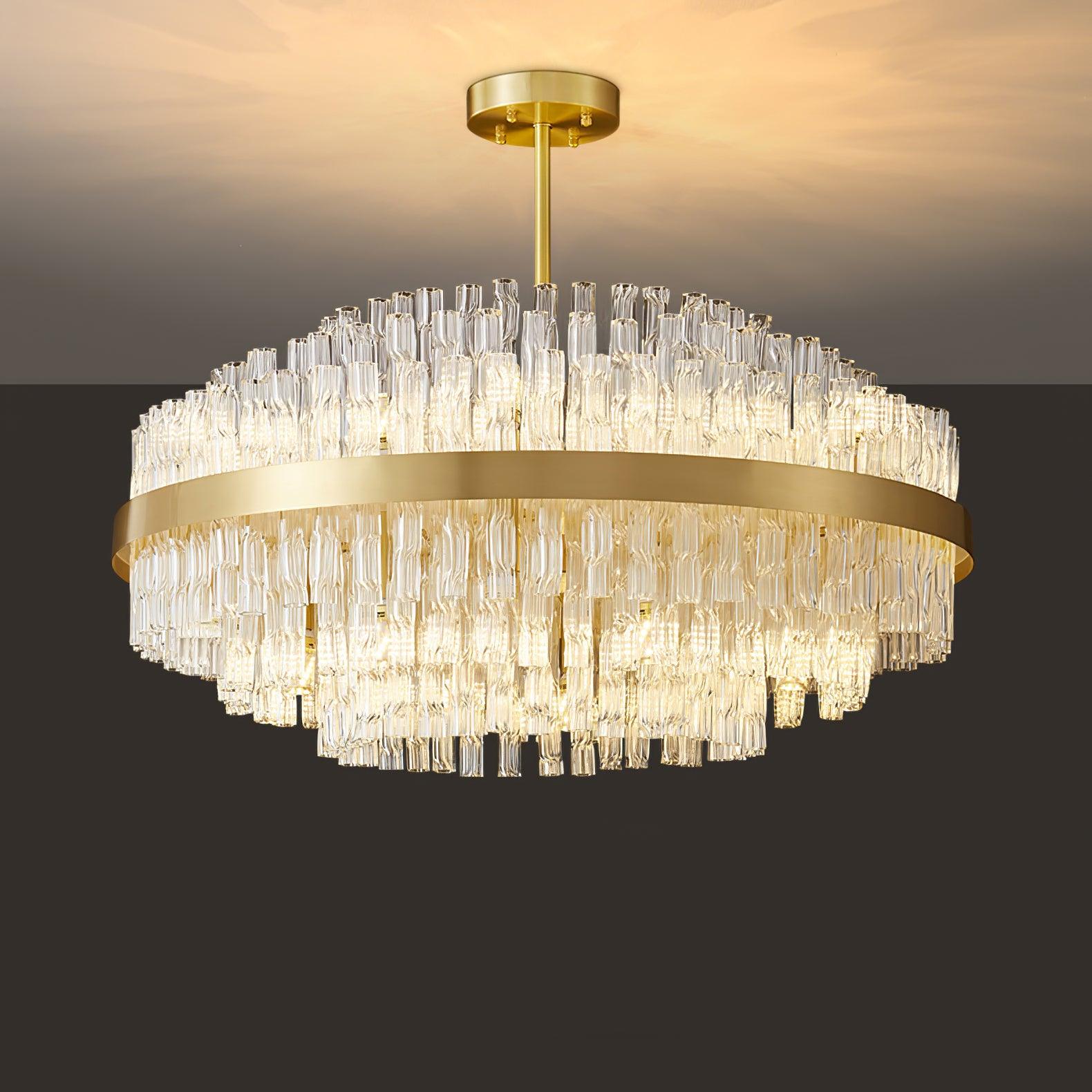 Lustra Kronleuchter Gold Klar Stab Elegant-Letslighting