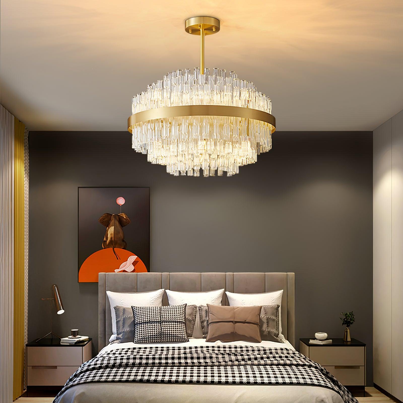 Lustra Kronleuchter Gold Klar Stab Elegant-Letslighting