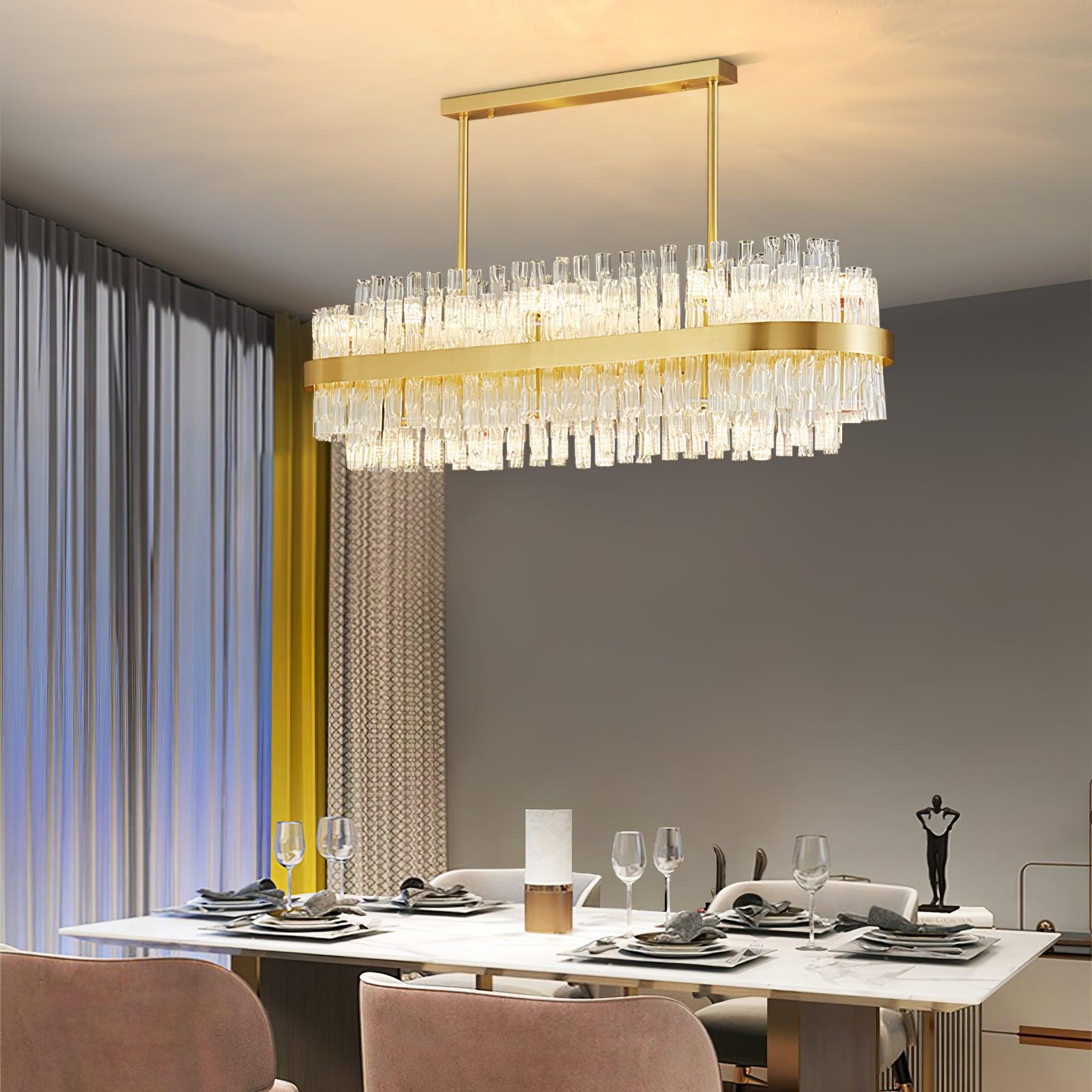 Lustra Kronleuchter Gold Klar Stab Elegant-Letslighting