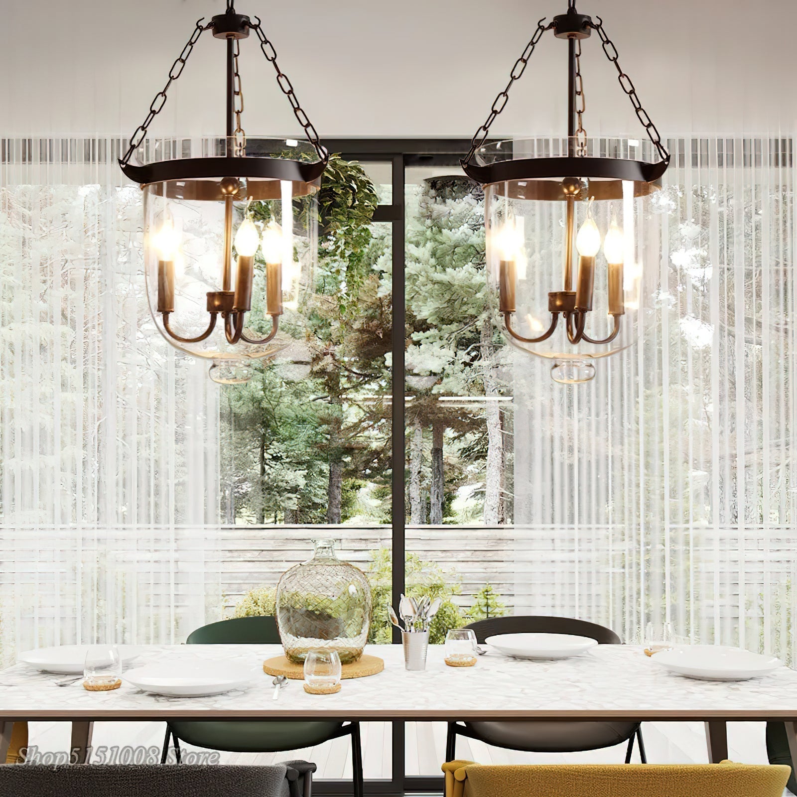 Avshaora Glas Vintage Industrial Pendelleuchte-Letslighting