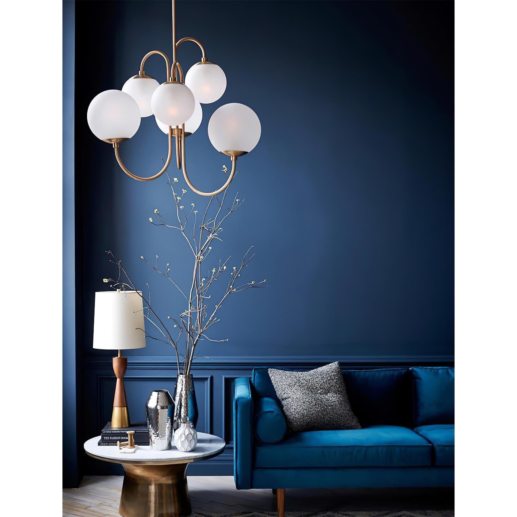 Zathaor Individual Creativity Metal Glass Chandelier - Letslighting