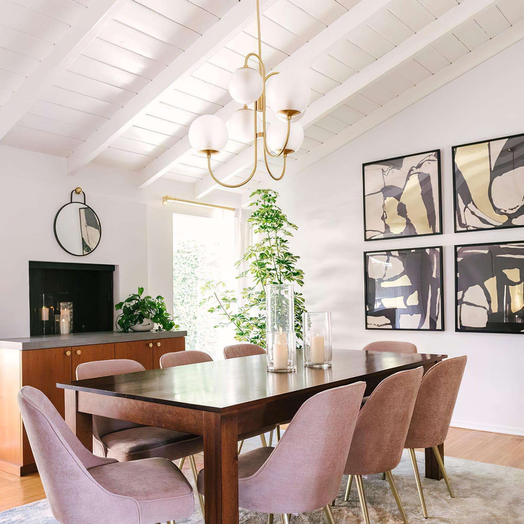 Zathaor Individual Creativity Metal Glass Chandelier - Letslighting