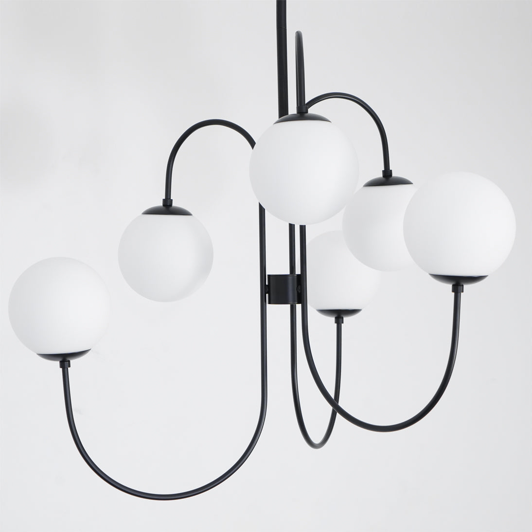 Lustra Kronleuchter Messing Globe Cluster Gebogener Arm-Letslighting