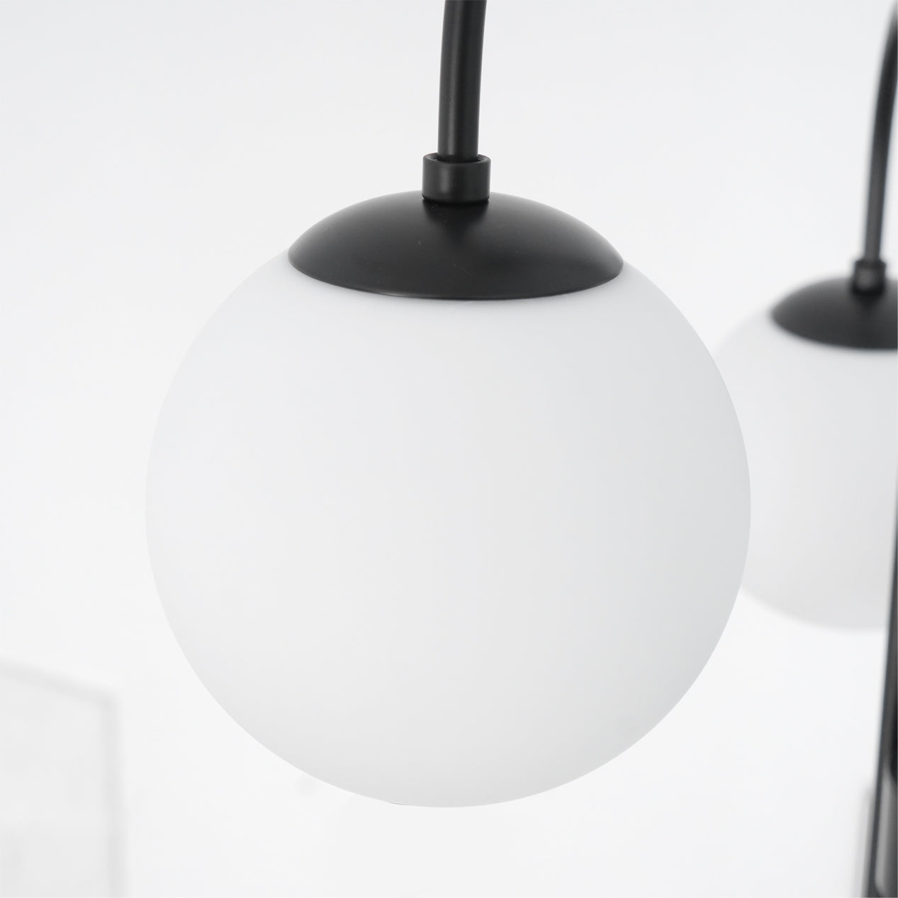 Lustra Kronleuchter Messing Globe Cluster Gebogener Arm-Letslighting